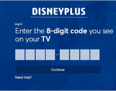 Disneyplus.com Login/Begin 8 Digit code